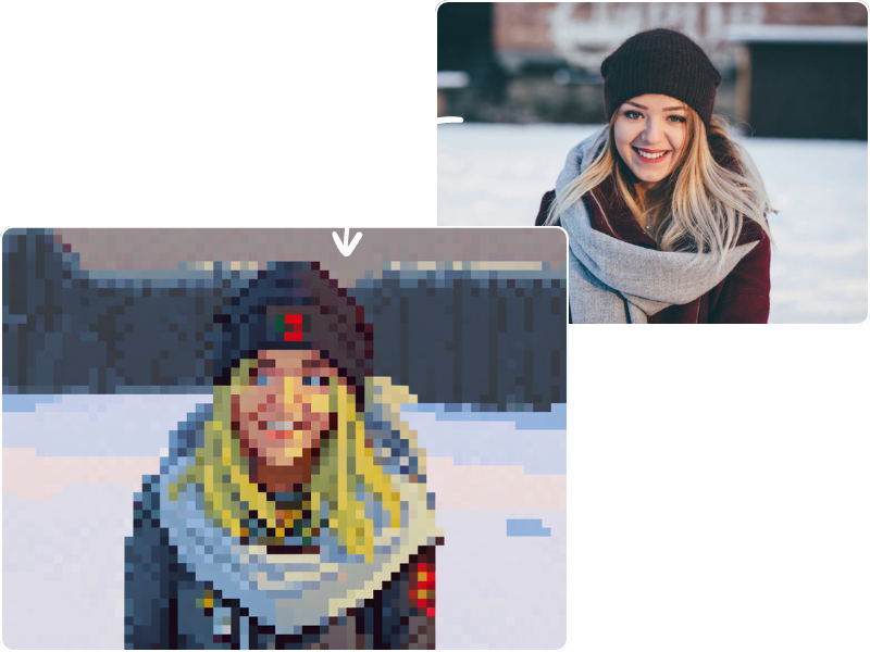 AI Pixel Filter & Photo to Pixel Art
